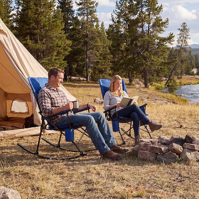 Romswi 2 Pack Rocking Camping Chair