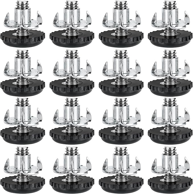 Stainless Steel Screw Furniture Leveling Feet 5/16-18 Screw in Threaded