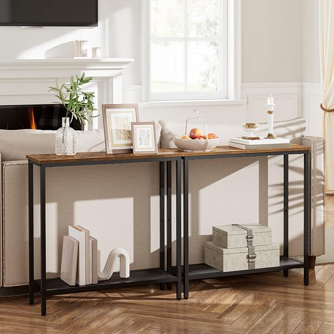 HOOBRO 29.5" Narrow Console Table, Small Entryway Table