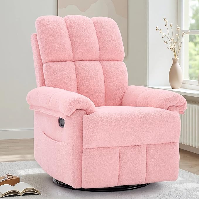 Korser Recliner Chair, Swivel Rocker Recliner Chair