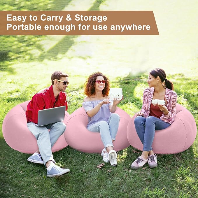 Realspring 6 9 12 Pcs Inflatable Bean Bag Chairs