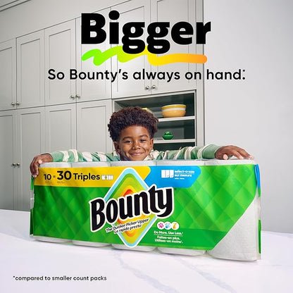 Bounty Select-A-Size Paper Towels, 2 Triple Rolls = 6 Regular Rolls