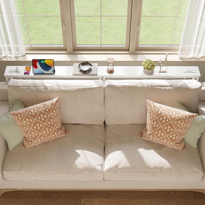 ELYKEN 2 Pack 5.9" Narrow Console Sofa Table