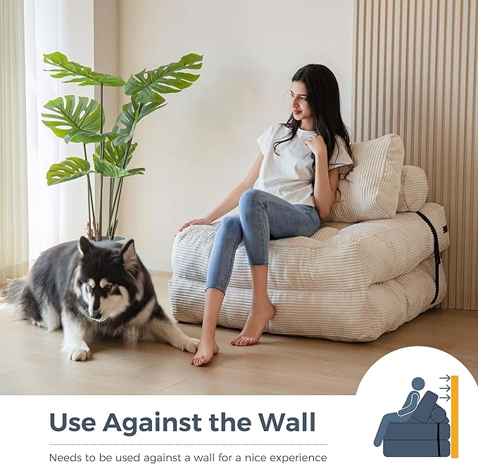 MAXYOYO Folding Sofa Bed, Convertible Sleeper Chair