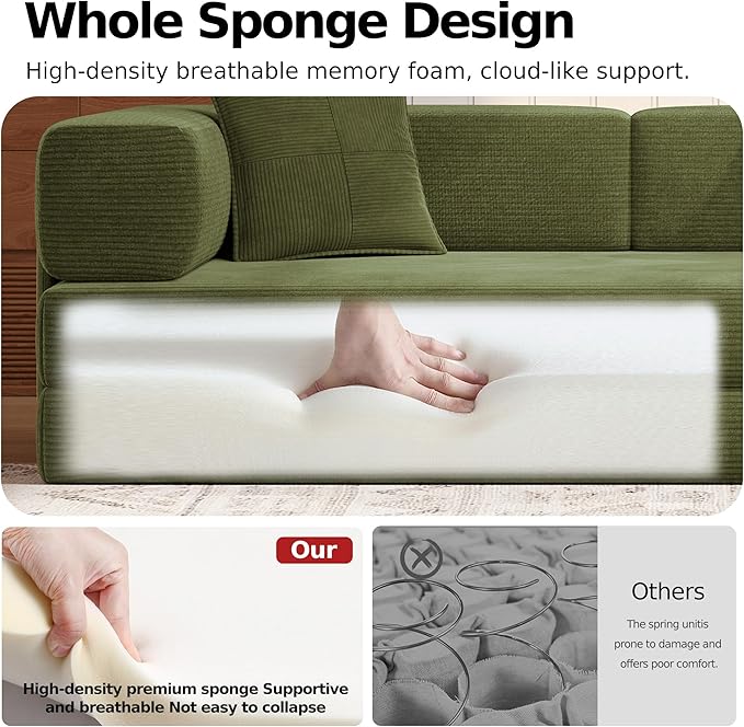 MoonSpeak 78.8''Sleeper Couch Bed