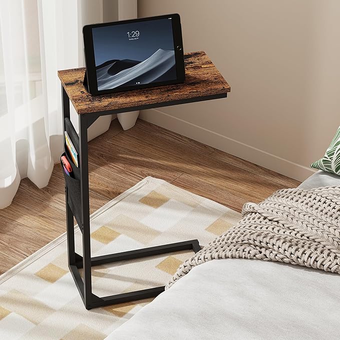 TUTOTAK C Shaped End Table, Side Table