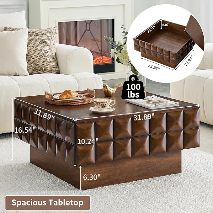 31.89" Square Coffee Table