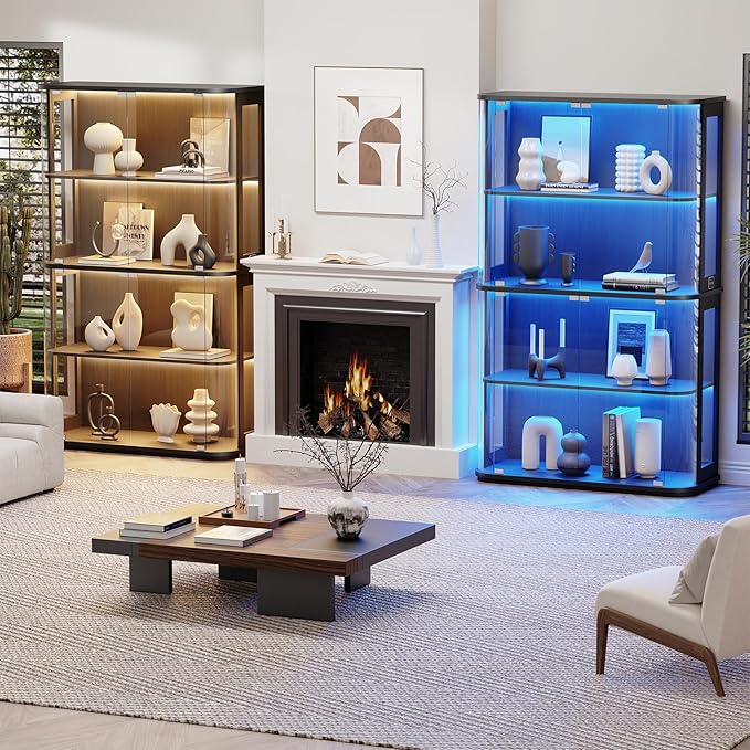 BROTTAR Large Rounded Display Cabinet