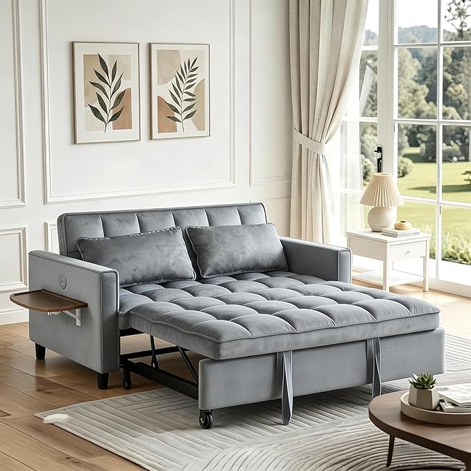 4 in 1 Convertible Sofa Bed, Pull Out Couch