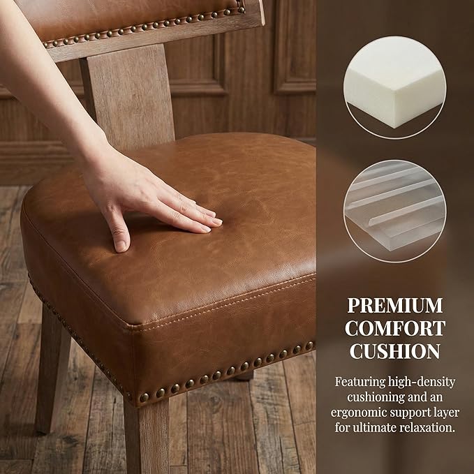 VESCASA Faux PU Leather Upholstered Dining Chairs