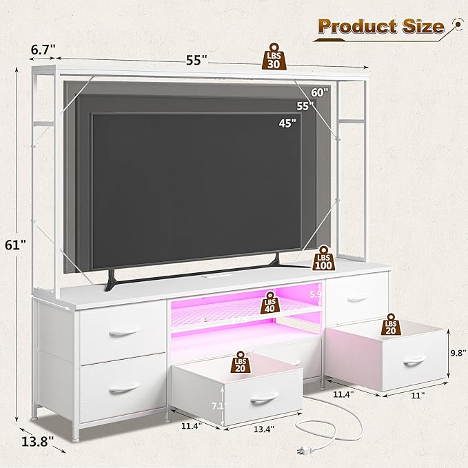 Romorgniz 55" W Entertainment Center