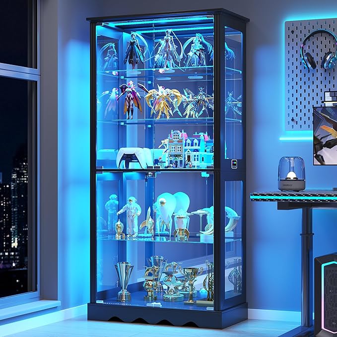 Dystler 71'' Glass Display Cabinet