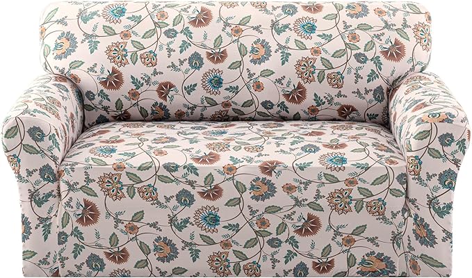 H.VERSAILTEX Printed Loveseat Covers 2 Cushion Couch Covers
