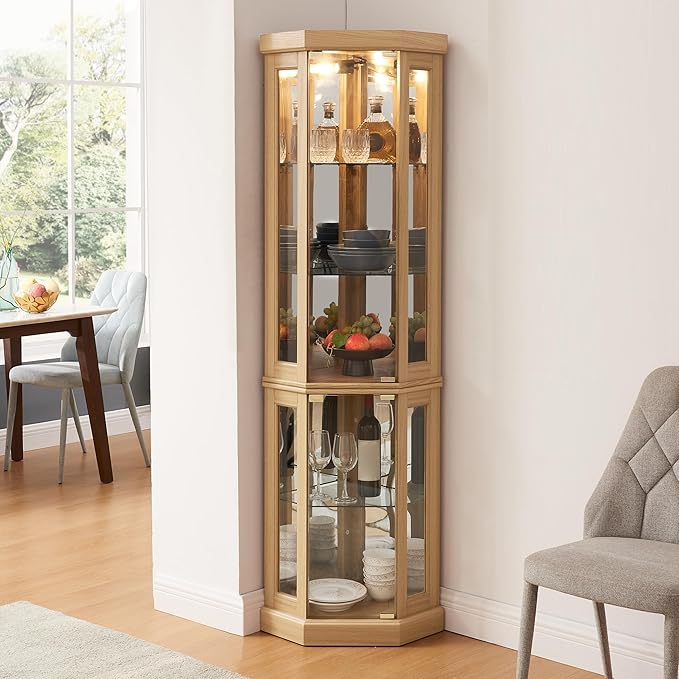 Glass Corner Display Cabinet