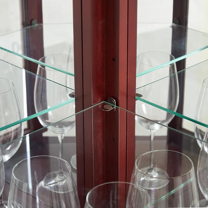 Glass Corner Display Cabinet