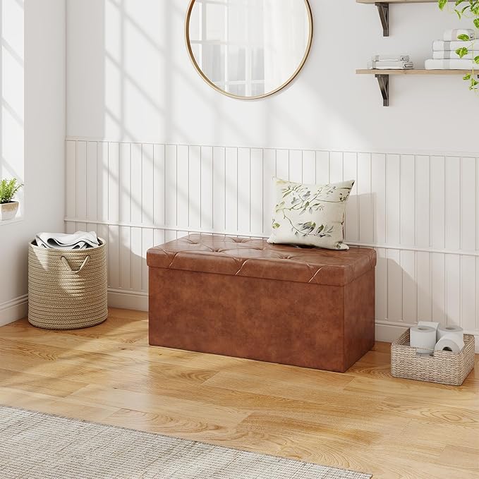 Sweetcrispy 30 Inches Folding Ottoman