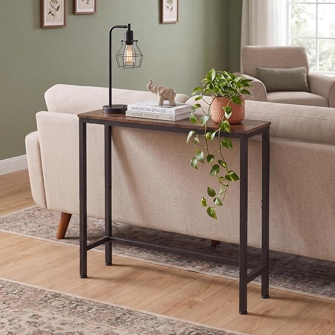 Sturdy Console Table with 98 lb Capacity, Stable Wobble-Free Design
