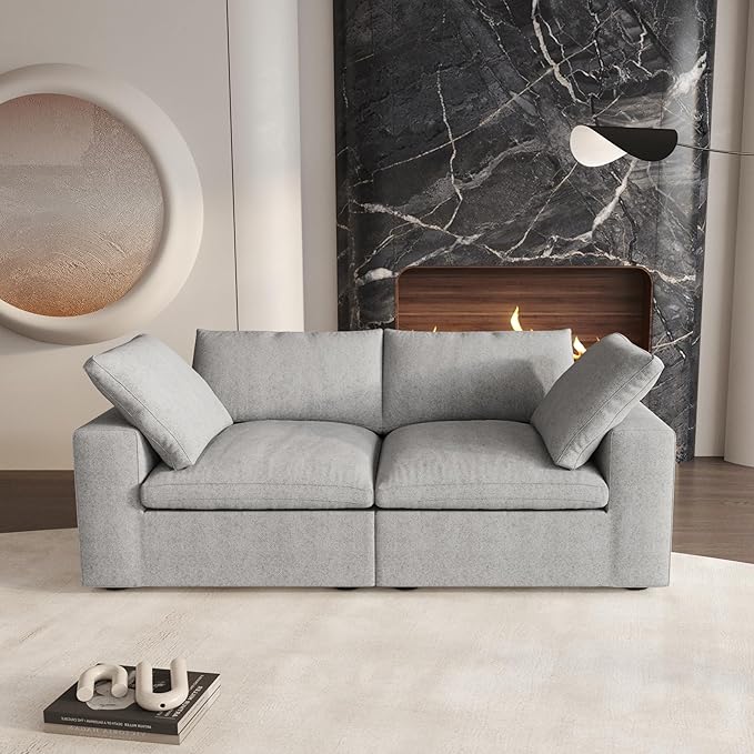 Cloud Modular Sectional Sofa Couch, 80.3" Convertible Couches Lovesofa