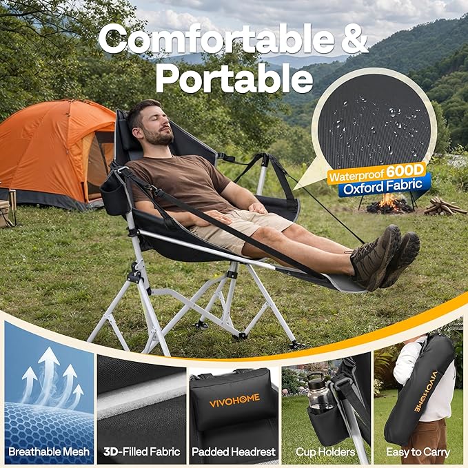 VIVOHOME Hammock Camping Chair