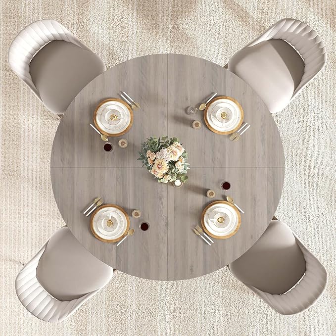 IBF Round Dining Table, Farmhouse Pedestal Dining Tables