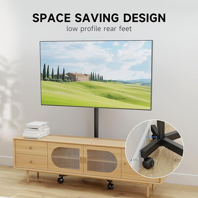 XINLEI Mobile TV Stand on Wheels