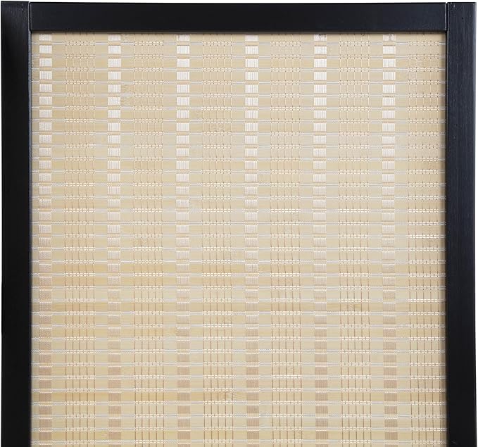 Roundhill Furniture Inkwell 4-Panel Bamboo Room Divider, Folding Portable