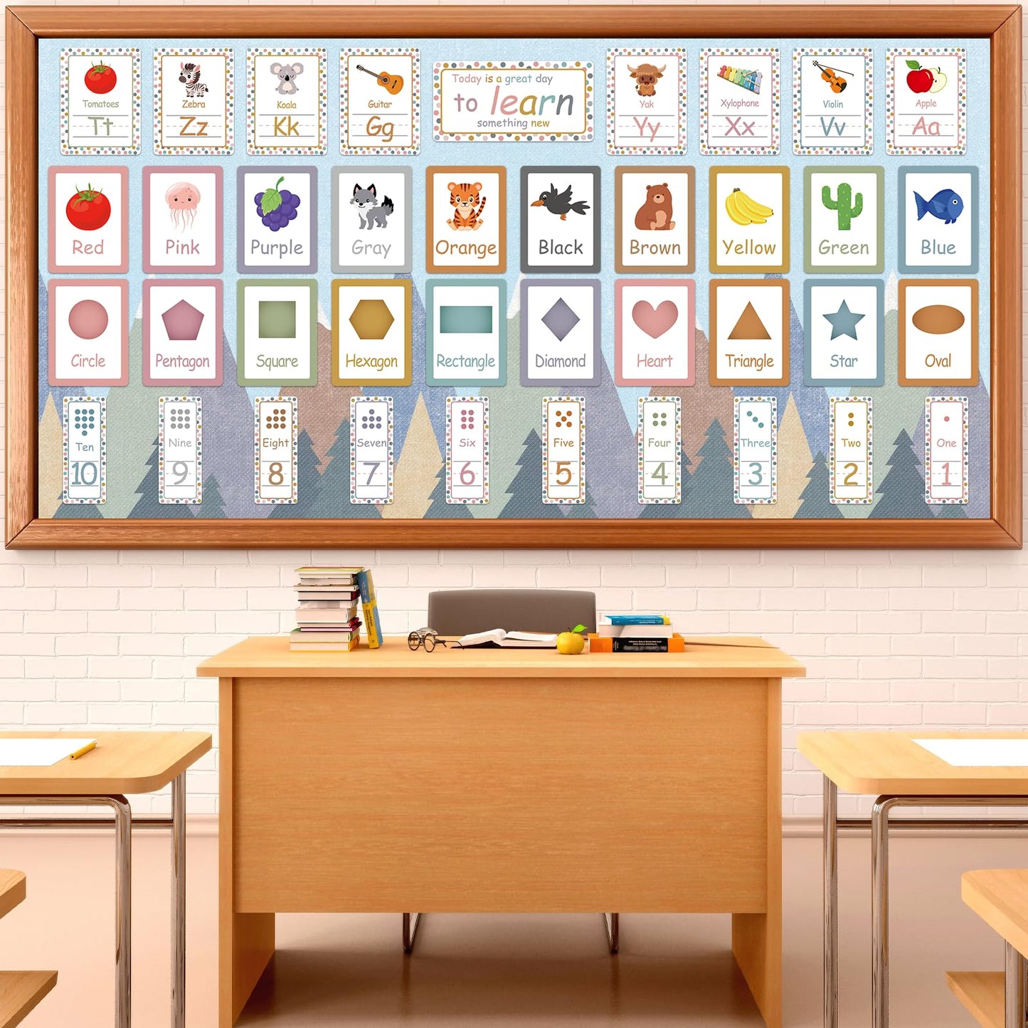 Moving Mountains Bulletin Board Paper Roll Mountain Bulletin Board Background Paper Back to School Classroom Decor Poster for Art Craft DIY Projects Home Office Classroom Party Supplies 17.7in x 20ft