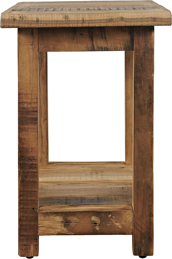 Jofran Reclaimed Acacia Wood Chairside End Table