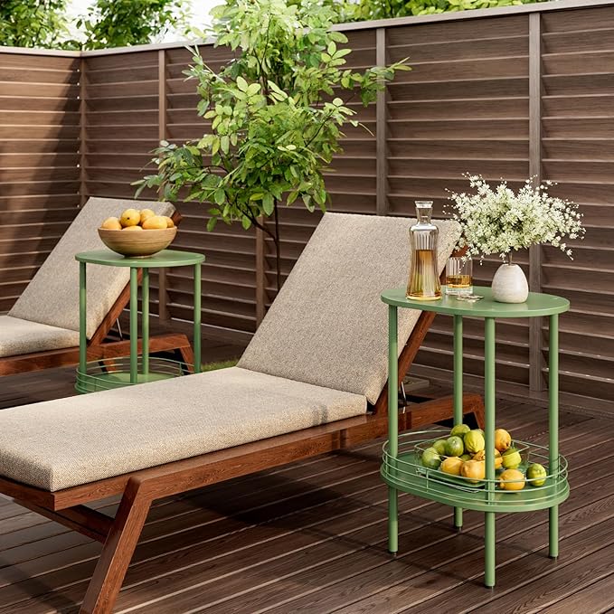 Small Modern Oval Side Table