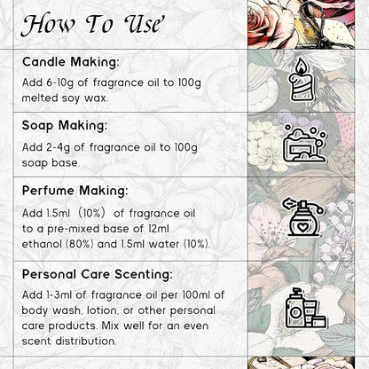 HIQILI Honeysuckle Fragrance Oil for Home Diffuser, Perfect for Candle & Soap Making, Relaxation, Beautiful Gifts - 5.07 Fl Oz