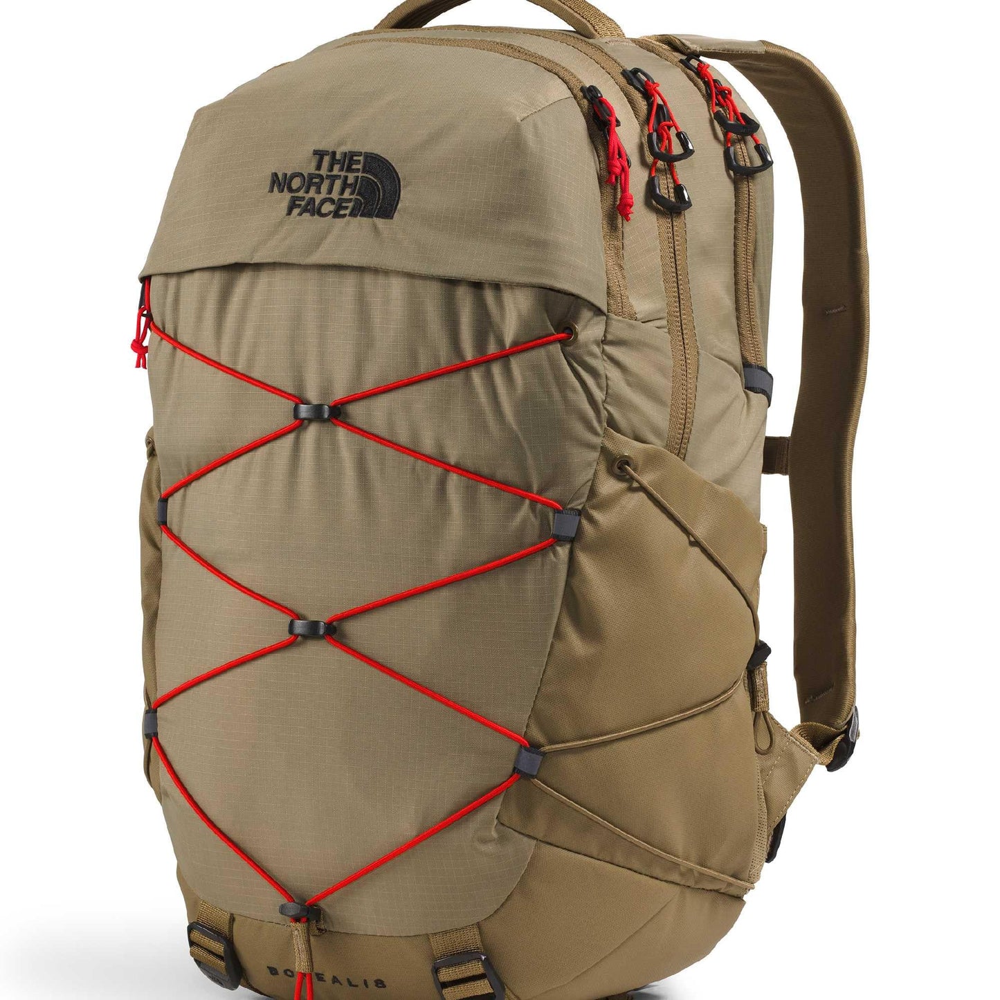 The North Face Borealis Commuter Laptop Backpack - Water Repellent, Laptop Sleeve, Large Main Compartment, Cedar/Lava Red, One Size
