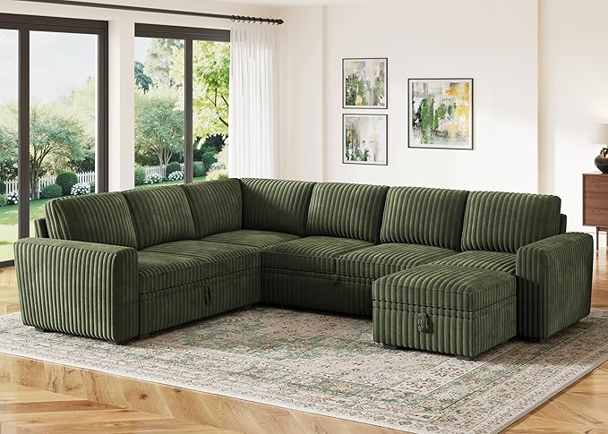 HONBAY Modular Sectional Sleeper Sofa