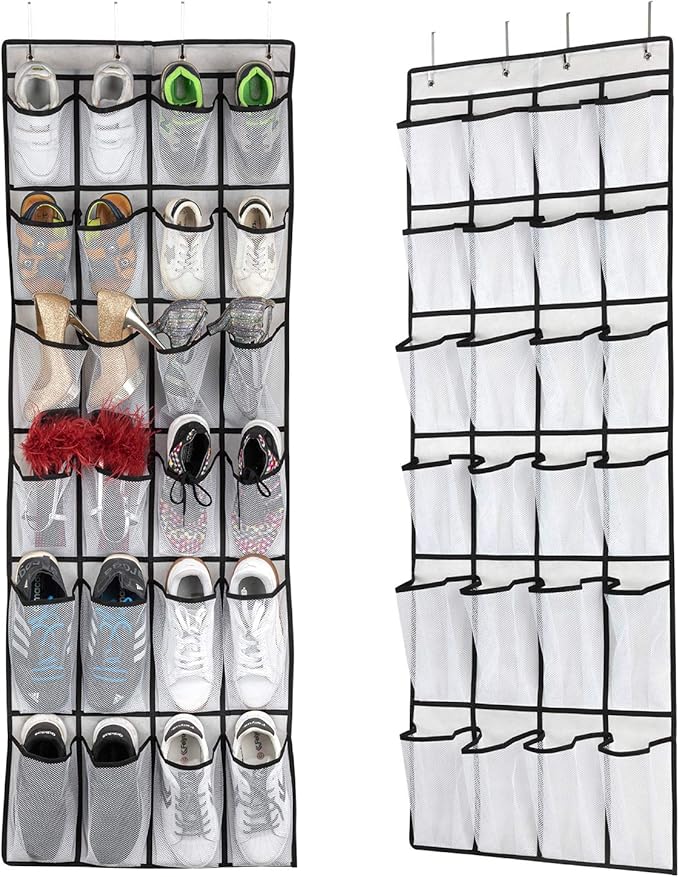 SAVERHO Hanging Shoe Organizer, Over The Door Shoe Organizer