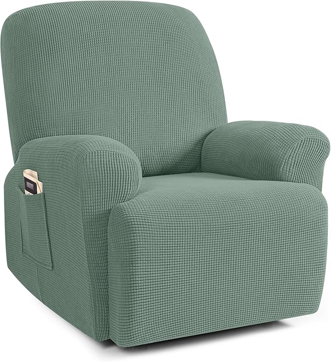 TAOCOCO Recliner Cover 4-Pieces, Recliner Stretch Sofa Slipcover, Recliner