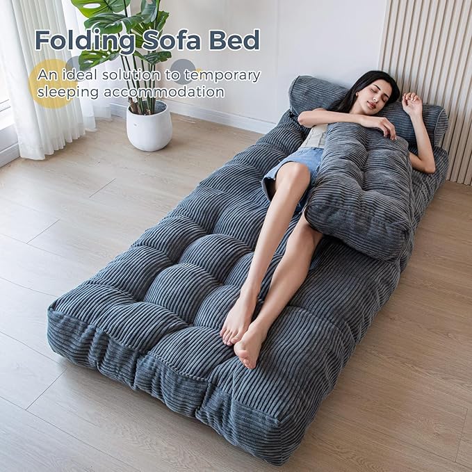 MAXYOYO Folding Sofa Bed, Convertible Sleeper Chair