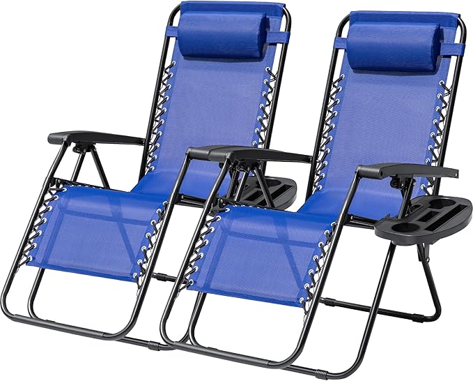 Devoko Padded Zero Gravity Chair, Foldable Anti Gravity Recliner