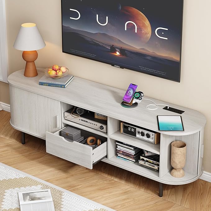 ONBRILL 69" TV Stand with Power Outlet