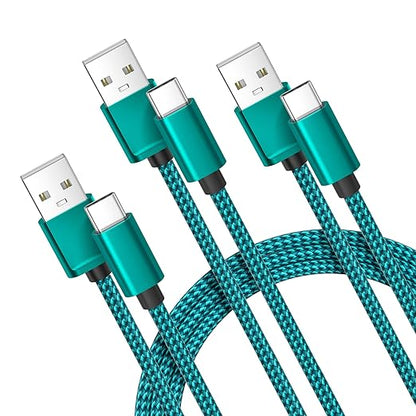 Basesailor for iPhone 17 16 Pro Max Car Carplay Cable 3Pack 3.3/6.6/10FT,USB A to USB C Car Charger Cord for iPad 10 Air 4 5,Mini 6 7,Apple 15 Plus,Samsung Galaxy S24 S25,Z Flip Fold,A54 A53 A52 A51