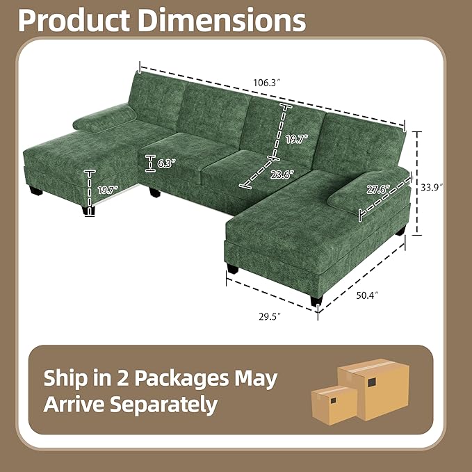 Shintenchi U-Shaped Sectional Couches
