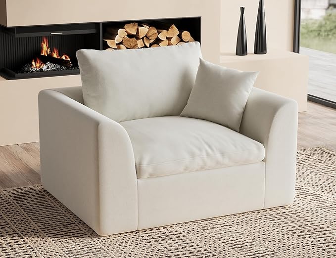 ohllob 48.6" Single Sofa, Small Boneless Couches
