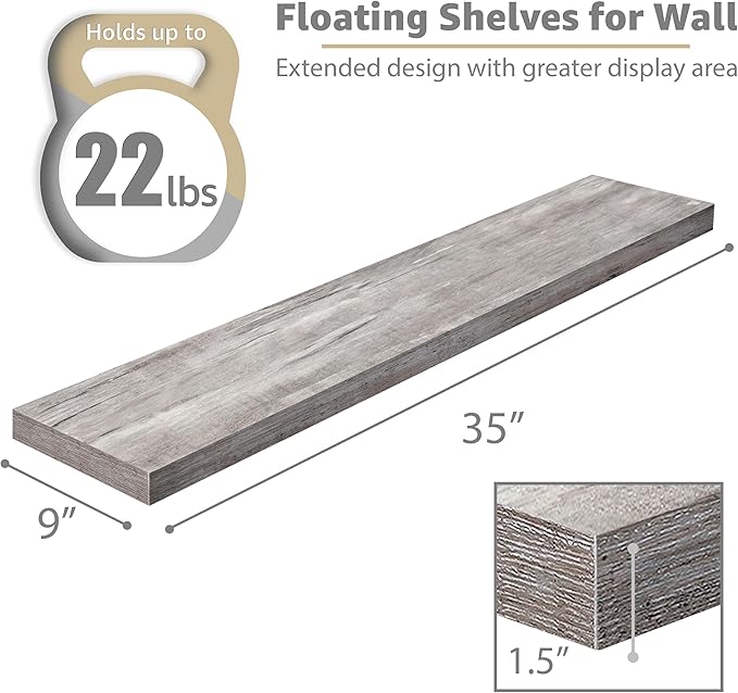 Sorbus Floating Shelves for Wall