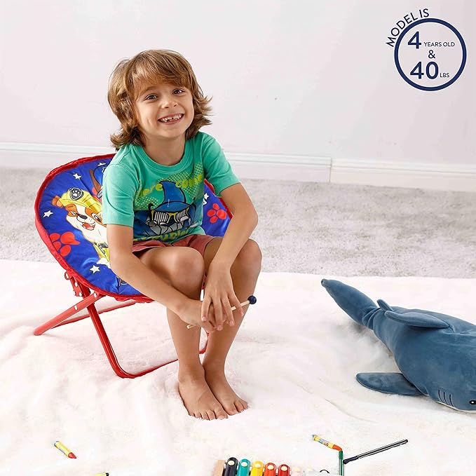 Paw Patrol Chase, Rubble and Marshall Toddler 19” Folding Saucer™ Chair