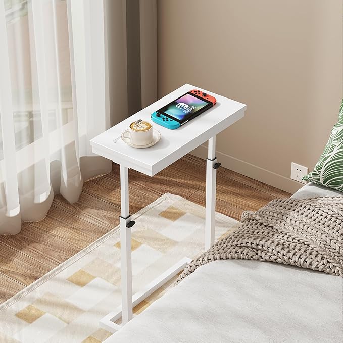 TUTOTAK End Table, Side Table, Tall Couch Table, Sofa Table, Living Room