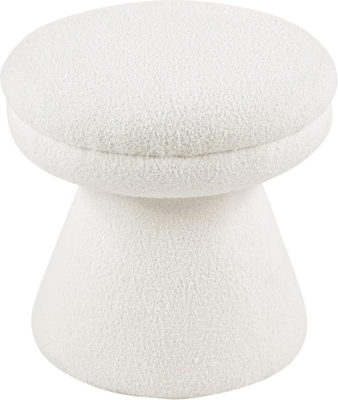 Furniture of America Rami Modern 18-inch Mushroom-Shape Upholstered Ottoman