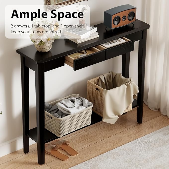 AQIMUELE Wood Console Table