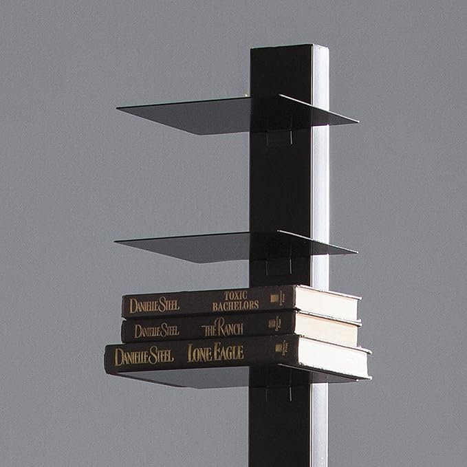 SEI Furniture 12 shelf Metal Spine Book Tower
