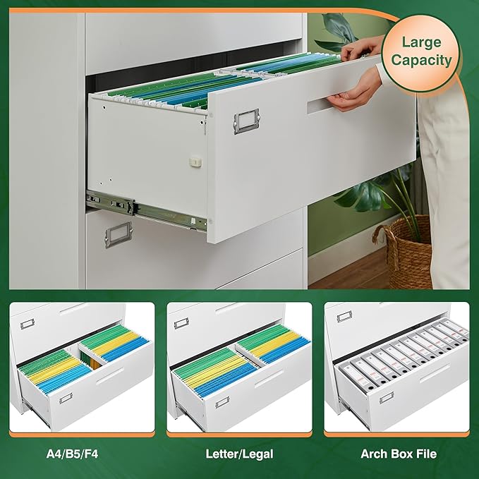 Letaya 2 Drawer Metal Filing Organization Office Cabinets