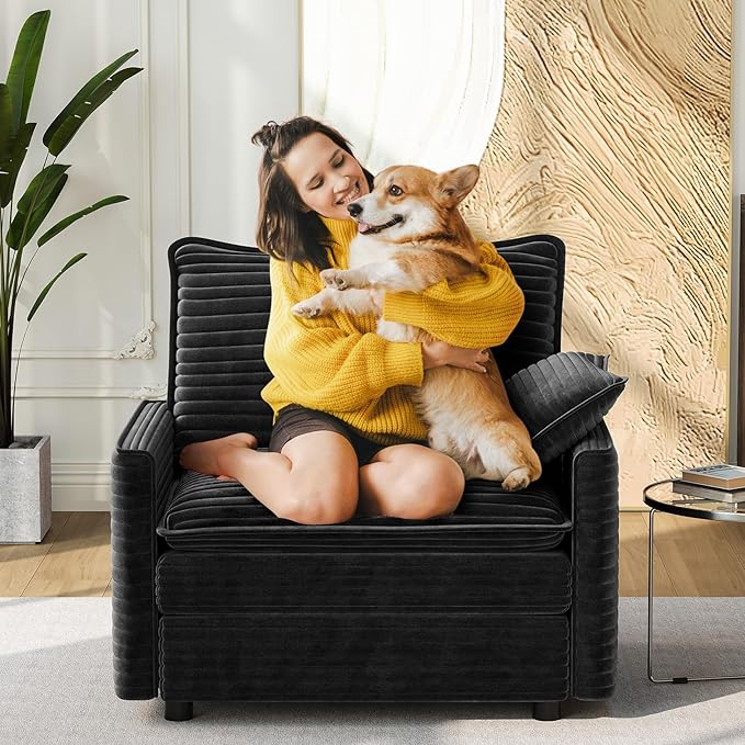 Vesgantti 40" Single Seat Sofa, Comfy Cloud Couch Deep Seat Upholstered Couch