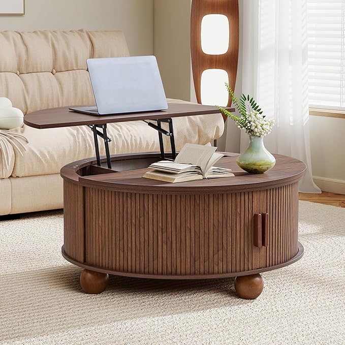 Round Lift Top Coffee Table