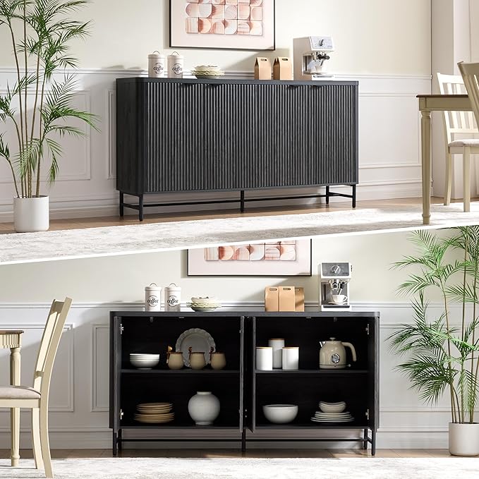 Fatmok 65" Large Sideboard Buffet Cabinet